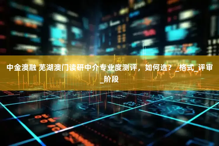 中金澳融 芜湖澳门读研中介专业度测评，如何选？_格式_评审_阶段